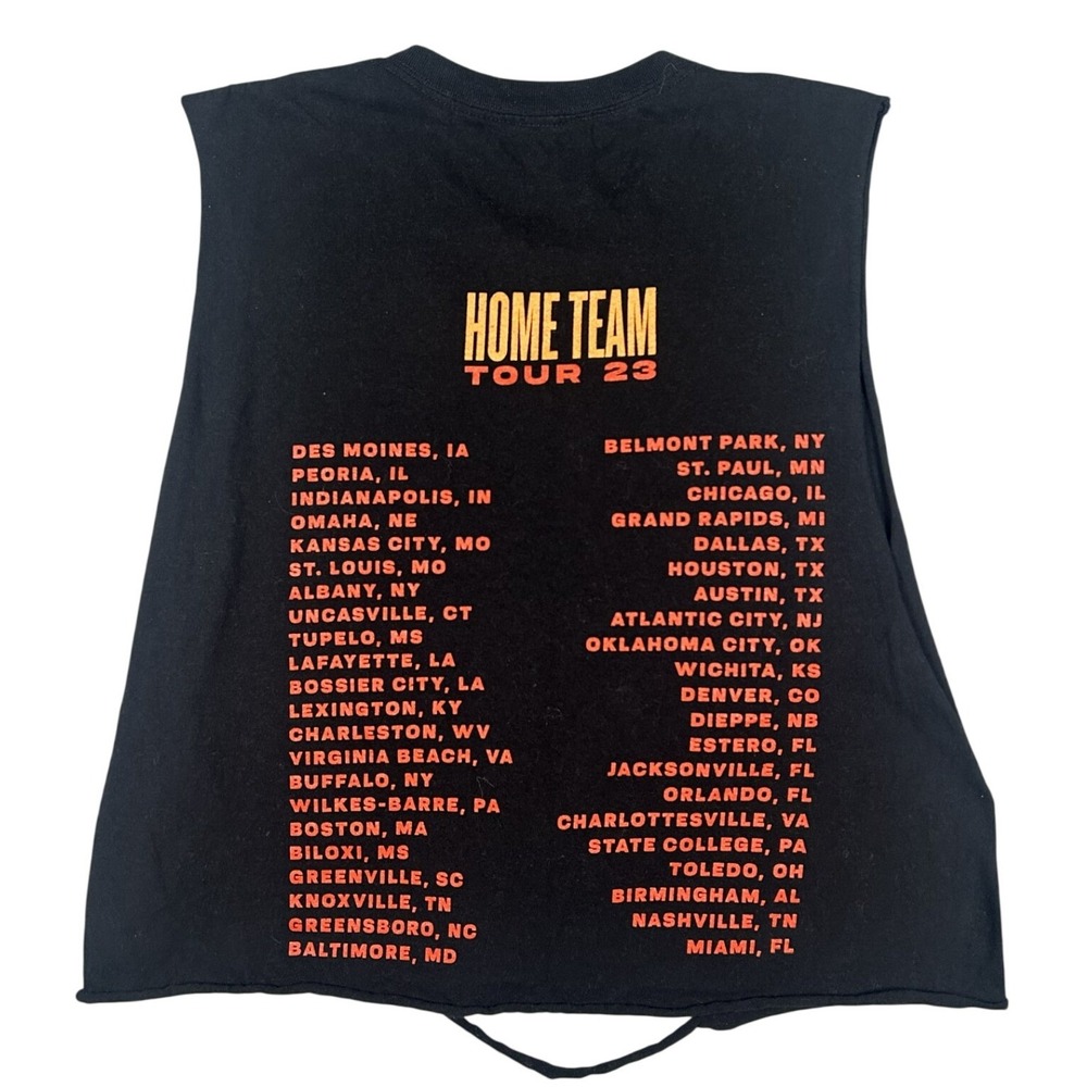 Thomas Rhett Home Team Tour 2023 Cut Off Tank Top LG Black Concert Country Tee - Picture 2 of 7